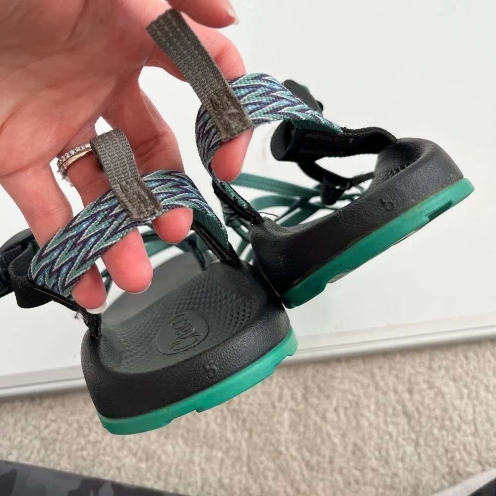 Chaco Kids Sandals - Black and Teal